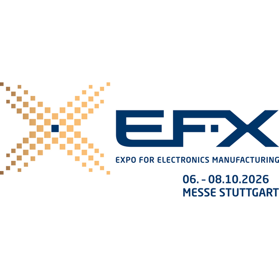 Logo der EFX 2026 in Stuttgart: 06.–08.10.; Expo für Elektronikherstellung.