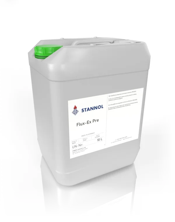 Grey canister with Stannol cleaner Flux-Ex Pre