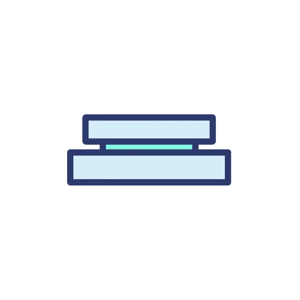 Icon Underfill auf weißem Hintergrund.