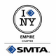 [Translate to Englisch:] Logo mit "I NY Empire Chapter" und "SMTA" Text, blauer Diamant mit Chip-Muster.