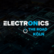 [Translate to Englisch:] Text: "ELECTRONICS THE ROAD KÖLN" vor einem unscharfen Schaltkreis-Hintergrund.