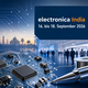 Mikrochip-Platine, Taj Mahal, event details für electronica India 2026.