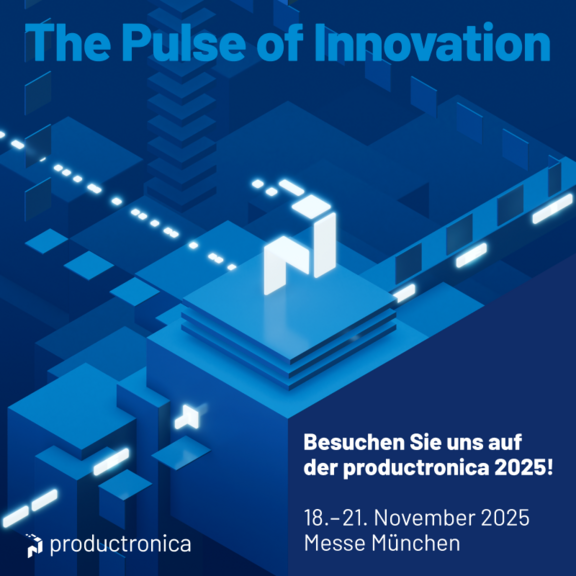 Futuristisches Design mit Text zu einer Veranstaltung in München, 18.–21. November 2025.