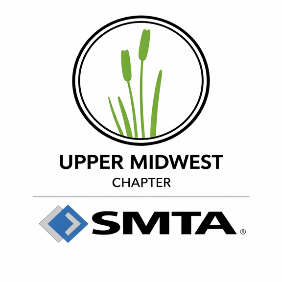 [Translate to Englisch:] Logo der SMTA Upper Midwest Chapter mit Schilfrohr-Grafik.